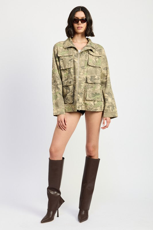 Camouflage Twill Jacket