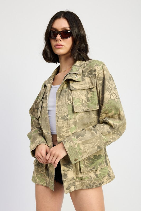 Camouflage Twill Jacket