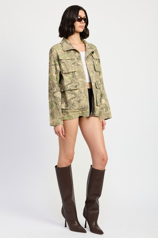 Camouflage Twill Jacket