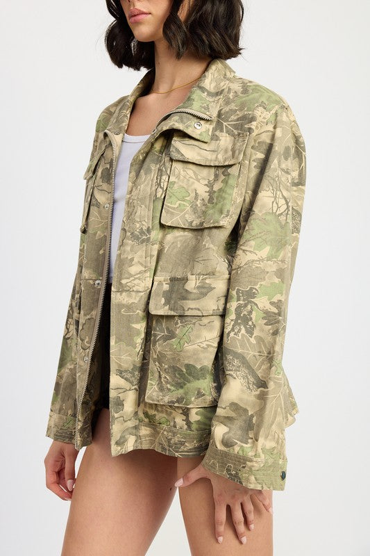 Camouflage Twill Jacket
