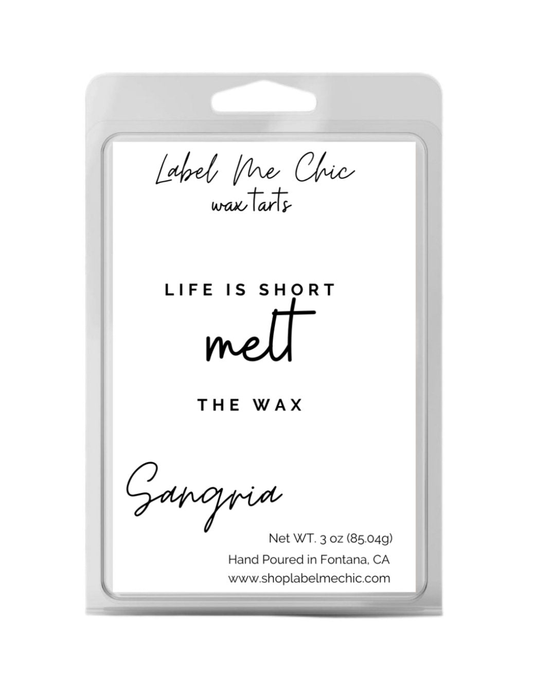 Wax Tarts - Sangria -Label Me Chic