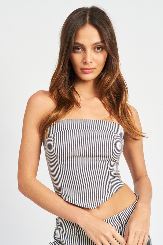 Striped Tube Top