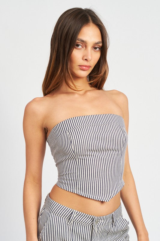 Striped Tube Top