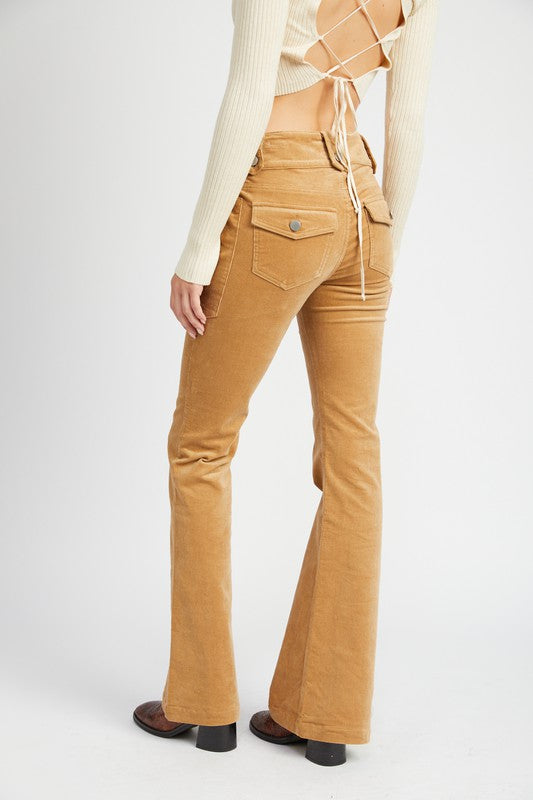 Low Rise Pants w/ Bell Bottoms