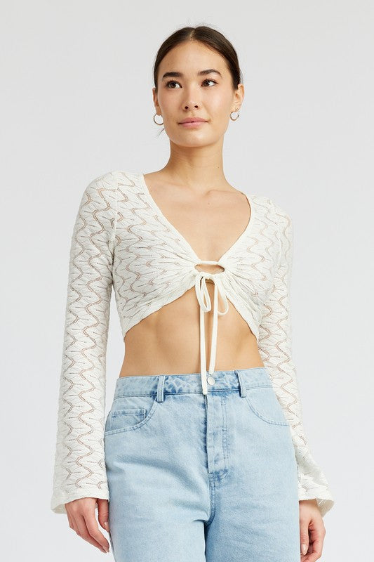 Crochet Bell Sleeve Top