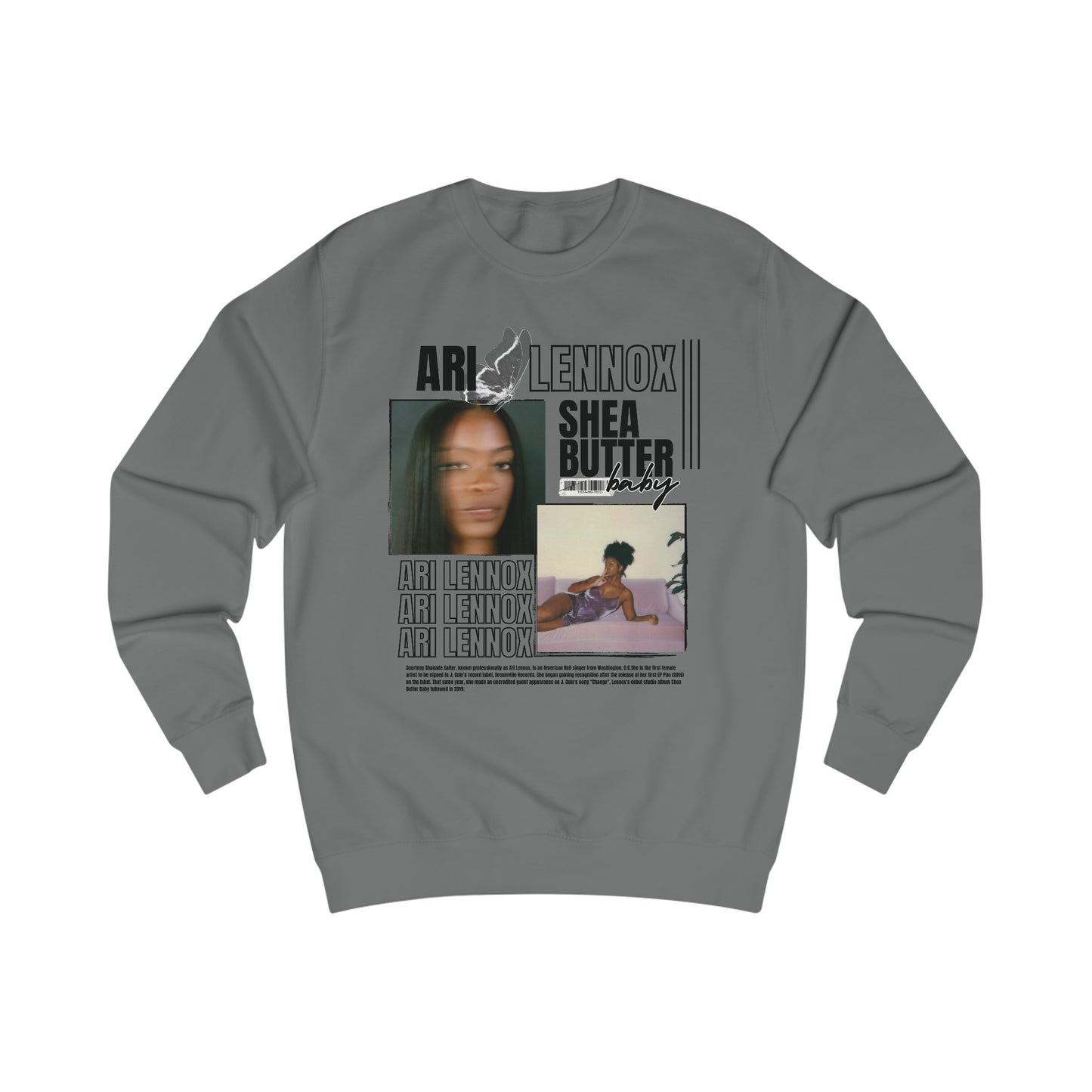 Women’s Casual Rapper/Singer  Ari Lennox Inspired Crewneck Sweatshirt