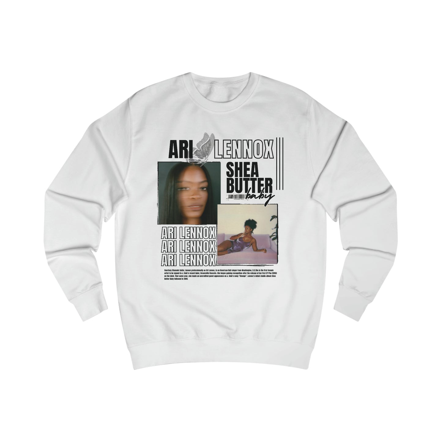 Women’s Casual Rapper/Singer  Ari Lennox Inspired Crewneck Sweatshirt