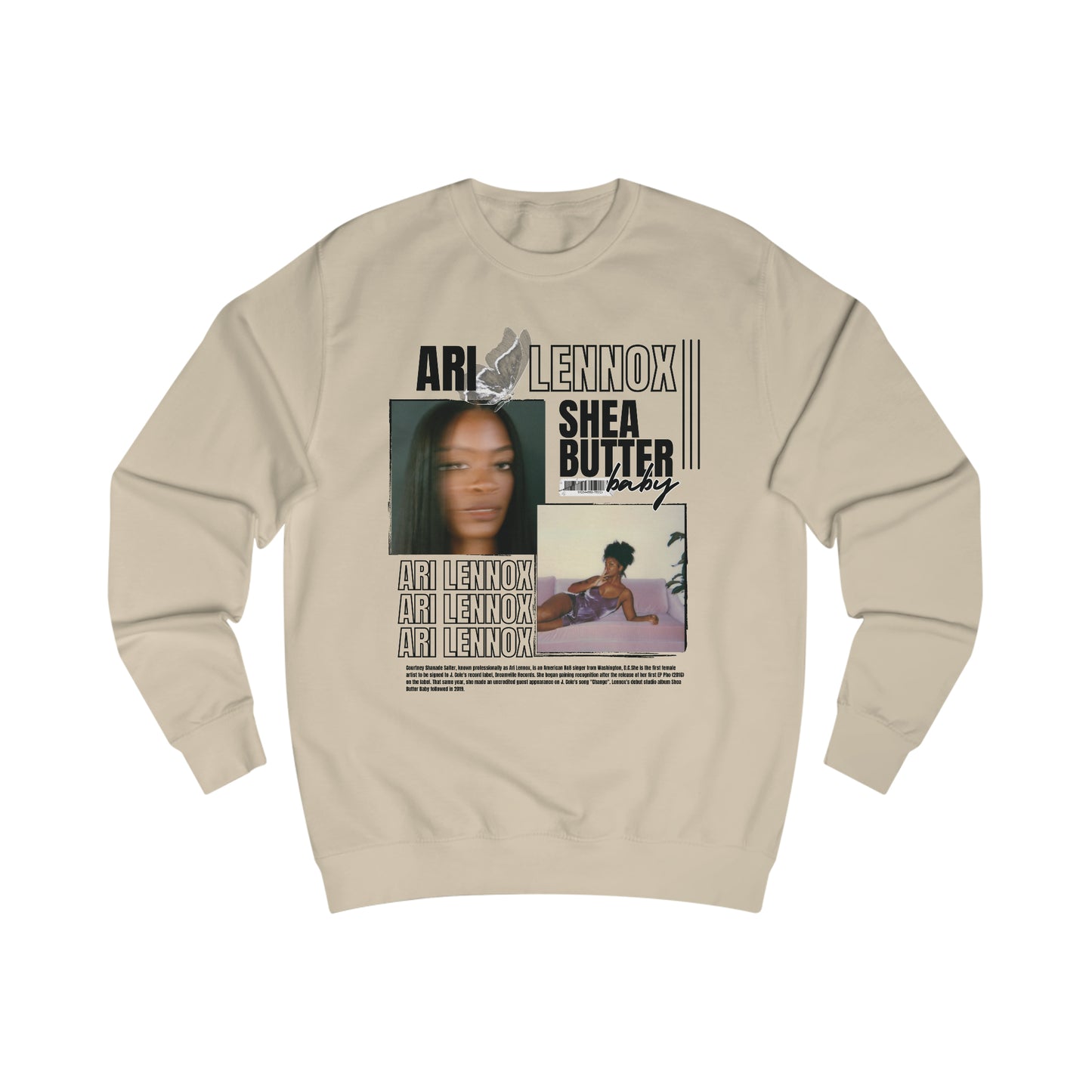 Women’s Casual Rapper/Singer  Ari Lennox Inspired Crewneck Sweatshirt