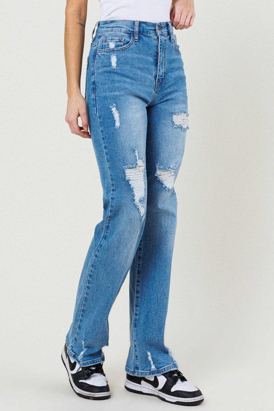 High Waisted Wide Leg Jeans