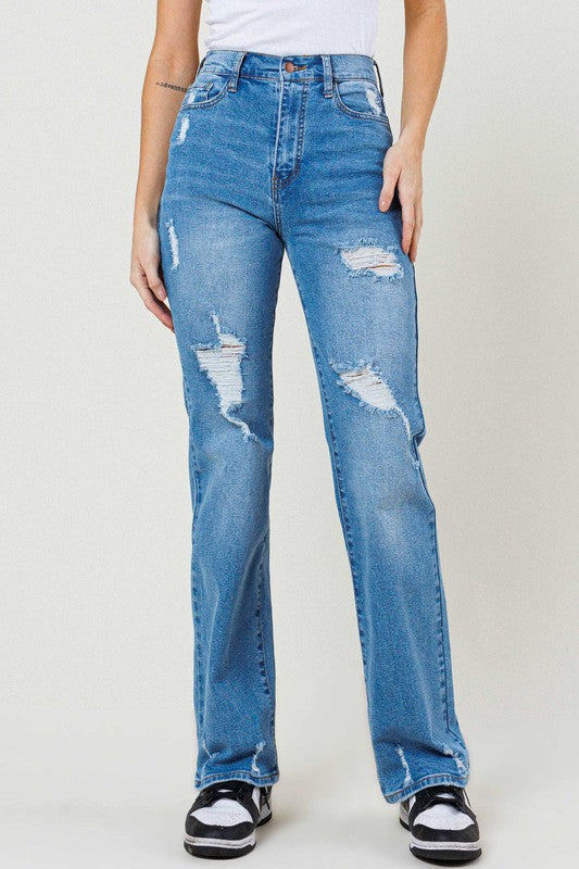 High Waisted Wide Leg Jeans