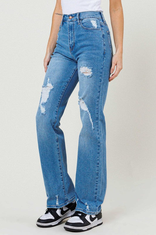 High Waisted Wide Leg Jeans